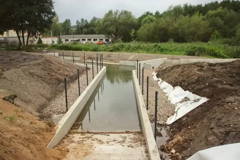 Sonderbauwerk zur Regenrückhaltung an der Nord-Promenade in Gransee