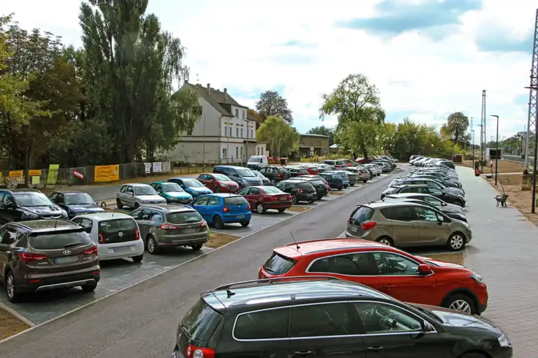 Neubau des Park-and-Ride Platzes am Bahnhof in Gransee